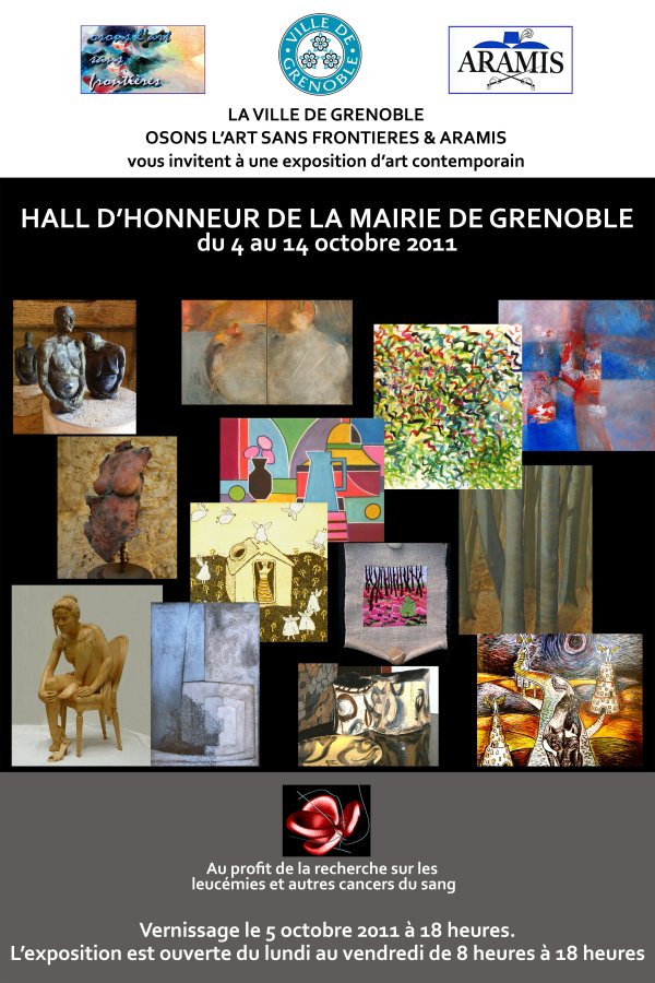 Exposition à la Mairie de Grenoble (38) du 4 au 14 octobre 2011